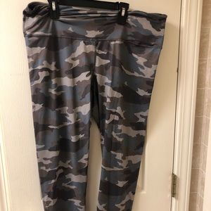 Camo print leggings. Soft material. Never worn. Size 2X.